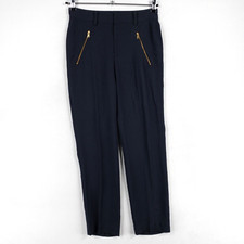 Marc by Marc Jacobs Pants 4 Slim Leg Trousers Anthracite Gray Zip Pockets Womens