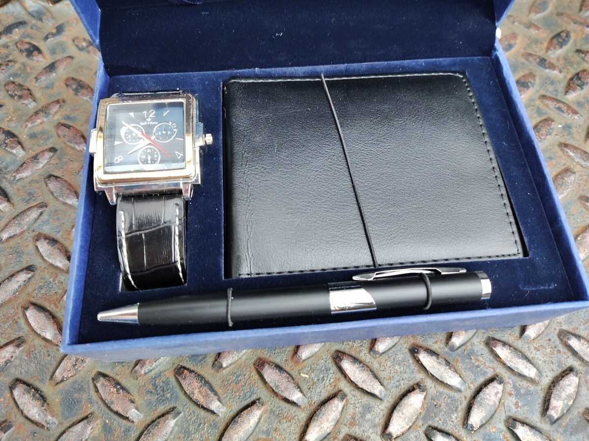 Bella And Rose Watch Set - Wallet, Pen, And Watch Set  Bella and rose wallet, quartz watch and pen. main image 0