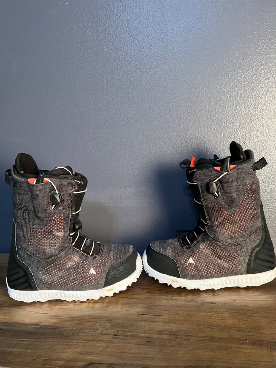 Burton Ritual LTD Imprint 3 Gray Black Red Snow Boot Women 6.0 | eBay