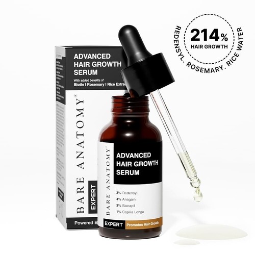 Bare Anatomy Advanced Hair growth serum : Rosemary, Biotin & Rice Extract : 30ml - Picture 2 of 8