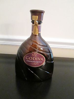 1 Empty 750 ML Godiva Chocolate Liqueur Bottle With Cap | eBay