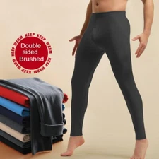 Men Thermal Long Johns Bottoms Long Underwear Base Layer Bottoms Pants