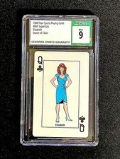 1988 WWF SUPERSTARS TITAN SPORTS PLAYING CARDS CSG 9 MINT MISS ELIZABETH 2794