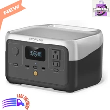 EF ECOFLOW Portable Power Solar Generator RIVER 2 - 256Wh,  600W AC Outlets, New
