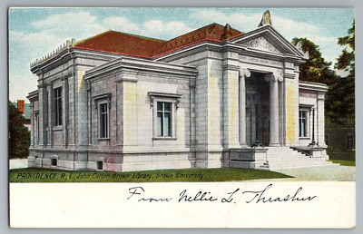 Providence Rhode Island John Carter Brown Library Brown University Postcard
