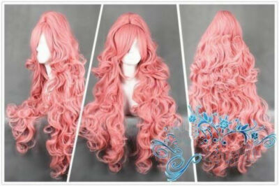 Perruque Cosplay Luka Ruka Rose - Longueur 90cm - Rose - Ondulée - Neuf Avec étiquettes