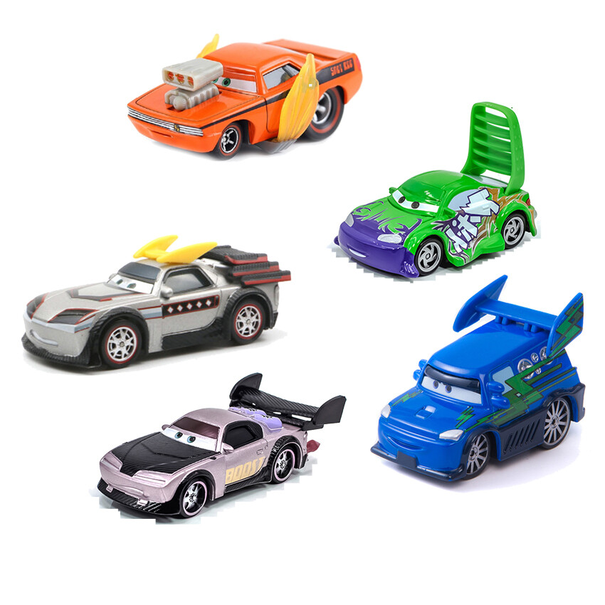 PACK Disney Pixar Cars Diecast Model Car Boost DJ Wingo Snot-Rod
