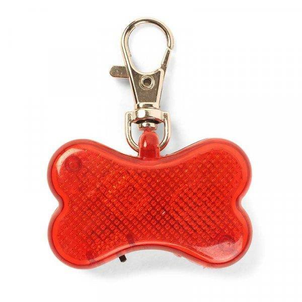 Zoon Flash & Go LED Vis-Tag Bone Dog Tag
