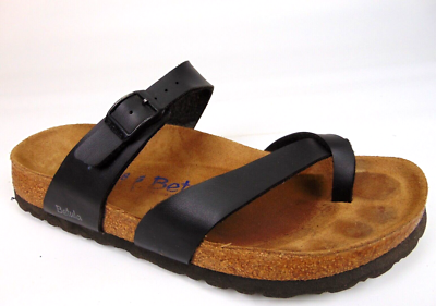 Betula Mia By Birkenstock Footbed Casual Sandals Women's Size 7.0 Black  Strappy | eBay
