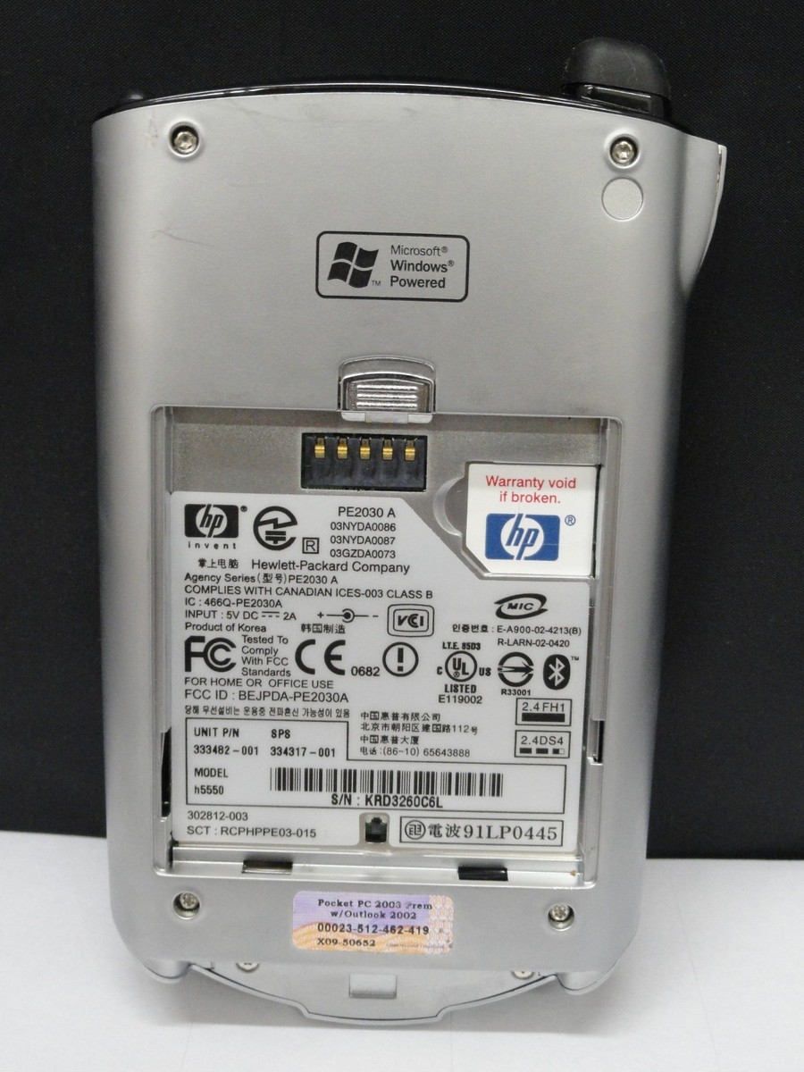 HP iPaq h5550 Pocket PC Windows 2003 Great Condition | eBay