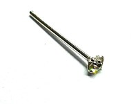 Nasenstecker 925 Silber 1,5 Mm Klar Cz Zirkonia 22 G (0,6 Mm) Gerade Ohrsteck...