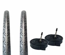 Zol Bundle 2 Pack Velocita Road Tires and Tube 700x28c Presta/French
