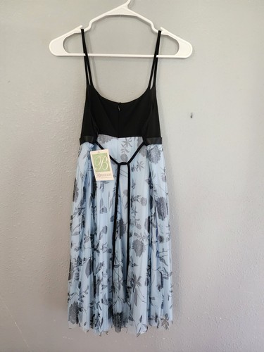 NWT Bonnie Jean Girls Size 16 Black And Light Blue Party Dress - Picture 3 of 4
