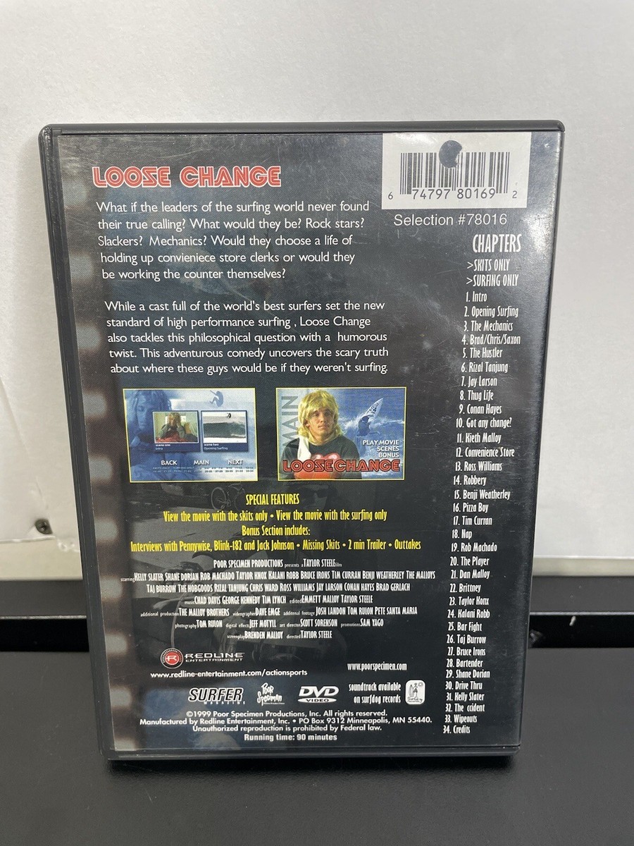 LOOSE CHANGE A Taylor Steele Movie Surfer DVD 1999 Surfing