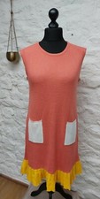 The White Pepper. Knitted Dress. Peplum Bottom. Oversized. Colourful