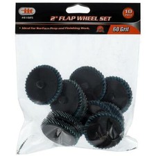 10pc 2" 60 Grit Flap Wheels Surface Prep Tools 81025