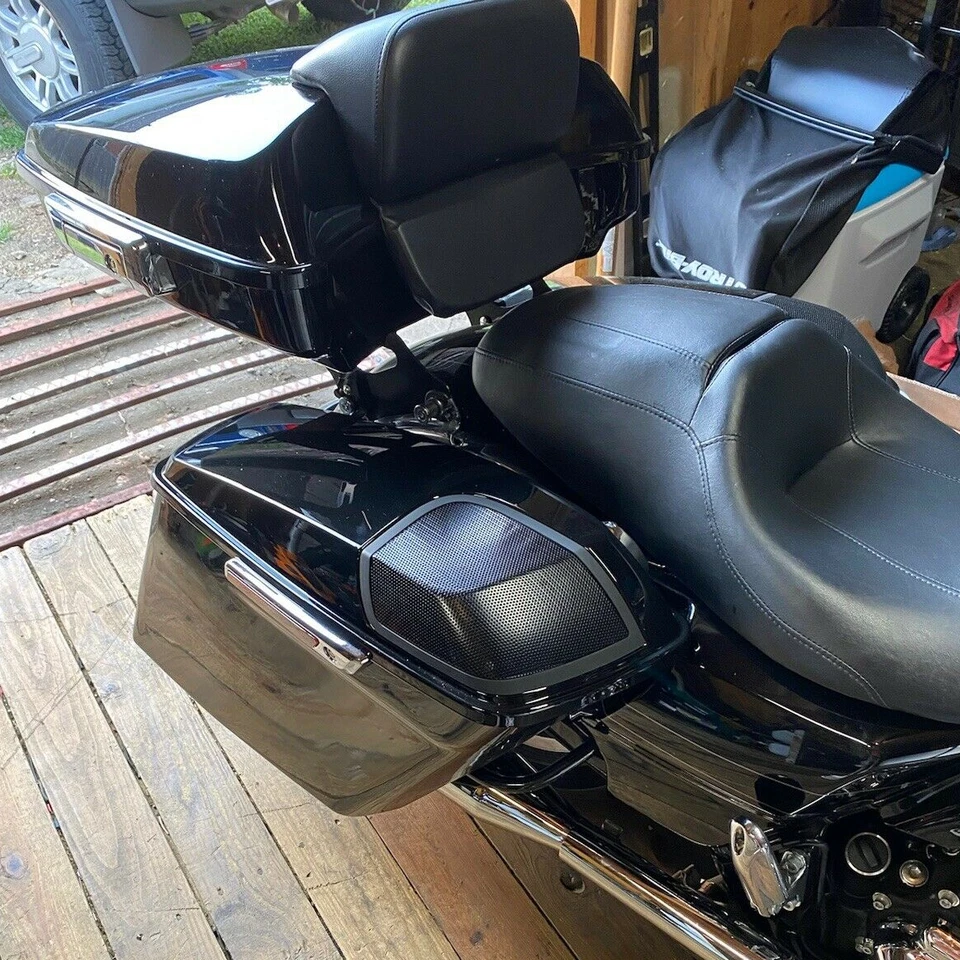 Tapas de altavoz rígidas 5x7 para Harley Touring Street Electra Glide 2014-up Foto 3 de 4