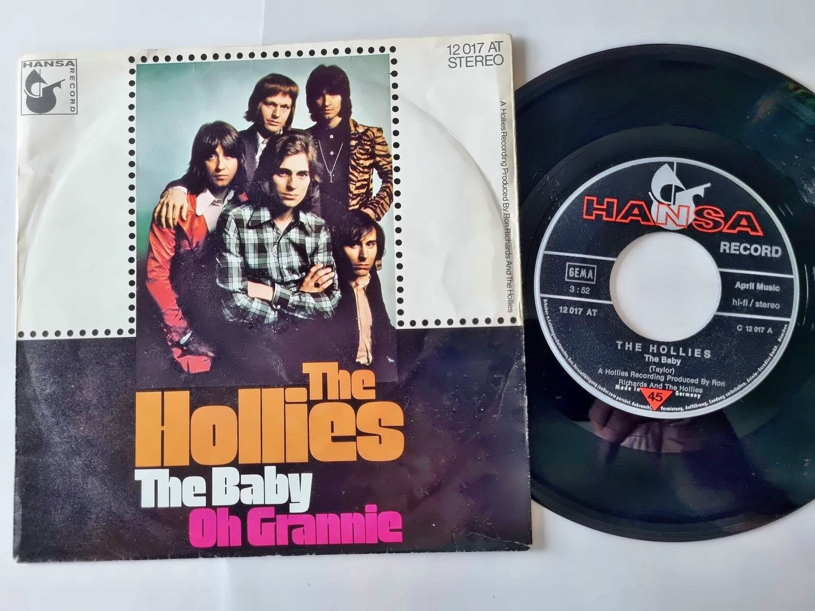 The Hollies - The baby 7'' Vinyl Germany