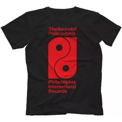 PHILADELPHIA International Records T-Shirt 100% Cotton Disco TOP Soul Philly BLA - Picture 1 of 2