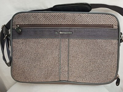 SAMSONITE Silhouette 4 Personal Item Carry-on Travel Bag Rose Gray Tweed Expands
