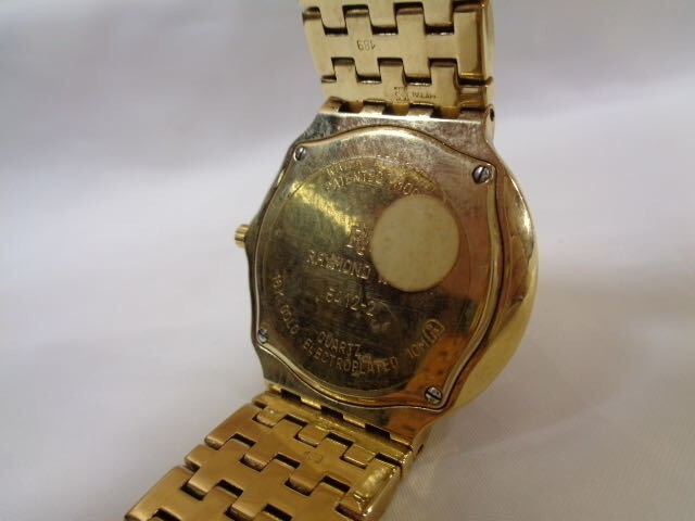 Raymond Weil Fidelio 5412-2 Moon Phase 18k Gold Plated White Dial