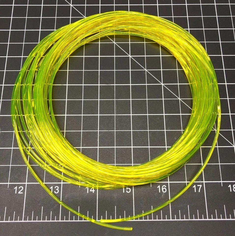 Filamento Flexible Transparente Amarillo 1.75 14 metros PLA TPU ABS PETG TPE Foto 2 de 4