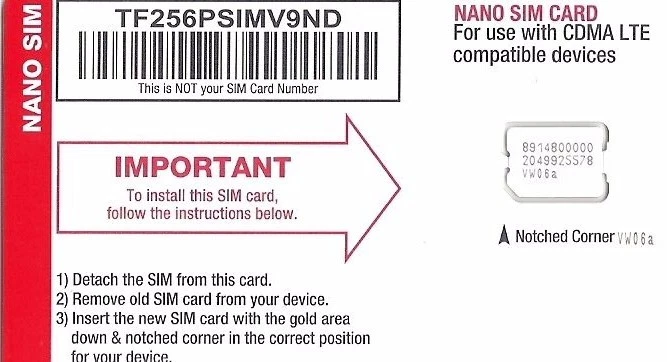 Straight Talk Sim Card Verizon Activation Kit Bring Your Own Phone 4G LTE - Image 4 of 4