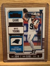 2023 Contenders Bryce Young Rookie Ticket Red Parallel! #15 Carolina Panthers