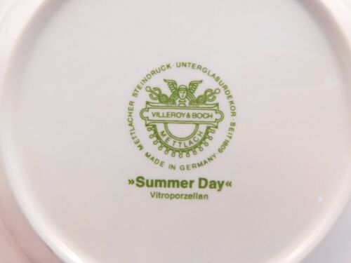 SET OF SIX VILLEROY & BOCH SUMMER DAY 9 1/4" RIMMED BOWLS. - Picture 2 of 2