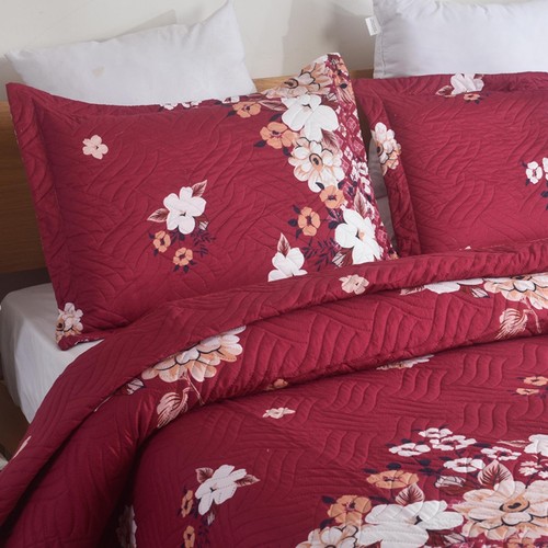 3 Piece Luxury Quilted Bedspread & Pillowshams Set | Double King Throw Comforter - Picture 84 of 85