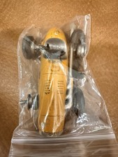 Schuco Micro Racer 1040 Yellow Wind Up Car Made in US Zone Germany W Key