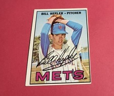 Bill Hepler 1967 Topps Baseball #144 No Creases Mets