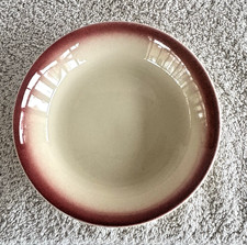 Vintage Hollydale Pottery Bowl(s) White Red Trim Modern California USA