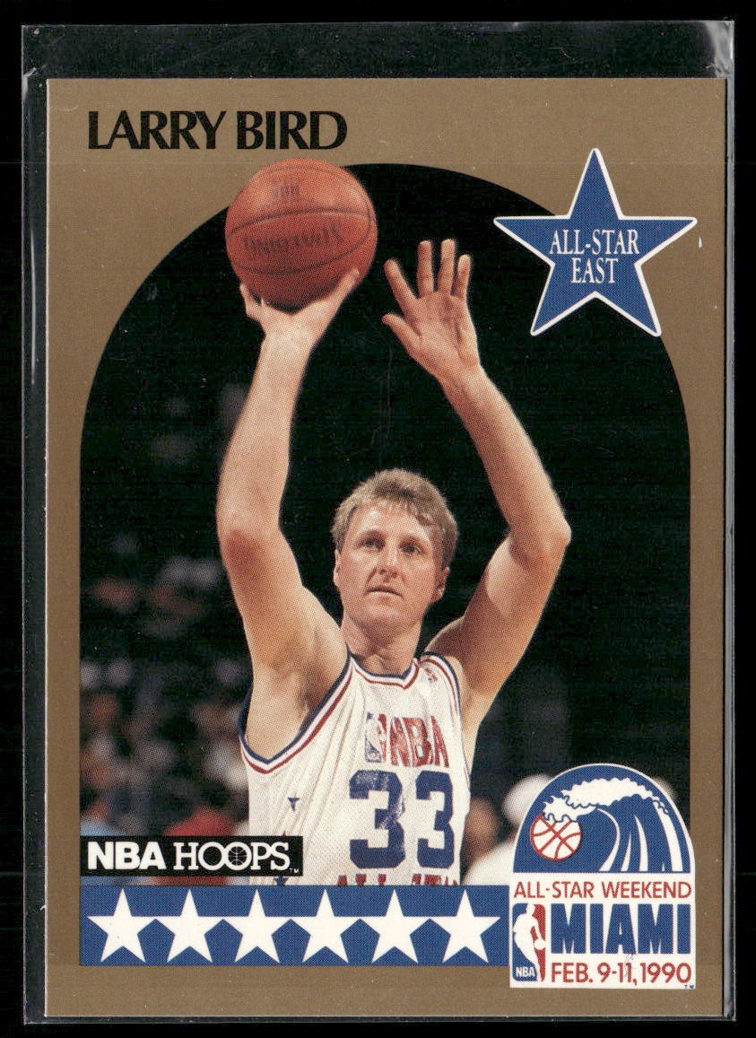 Larry Bird 1990-91 Hoops #2 Boston Celtics CB4