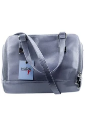 Hobo The Original Isabel Satchel Handbag Pebbled Periwinkle Leather Purse NWT
