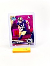 2023 Bowman University Chrome Jalen McMillan #164 Pink Refractor Washington 19A