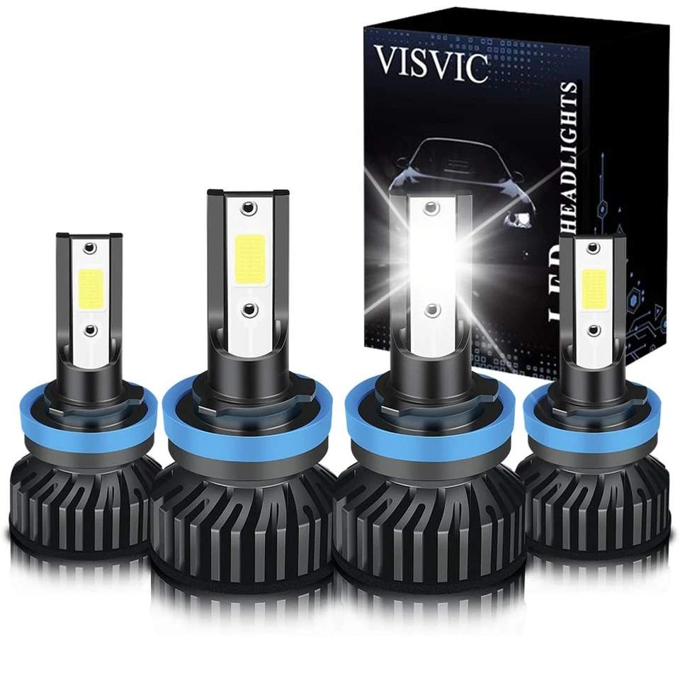 Faro LED bombillas de haz alto bajo 6000 k para Chevrolet Malibu 2004 2005 H11/H9/H8 Foto 2 de 4