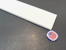 PTFE Teflon  Virgin Bar 3/8" - .375" Thick x 3" Wide x 12" Long White