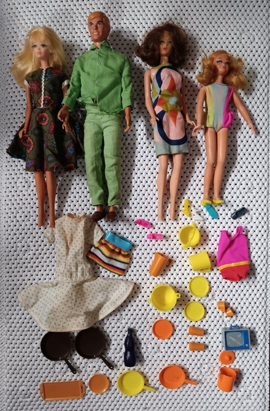 Barbie lot tnt Marlo 1966 Japan Ken 1968 Barbie 1966 japan Sister 1969 & extras