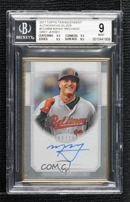 2017 Topps Transcendent Collection Image Variation 6/25 Manny Machado Auto 6fs