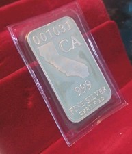 1/2oz .999 Silver California Bar Uncirculated From The Mint  (Federated Mint) 81.78 per troy oz