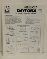 Life-Like Slot Car Racing NASCAR Daytona Assembly Instructions ONLY for 9510