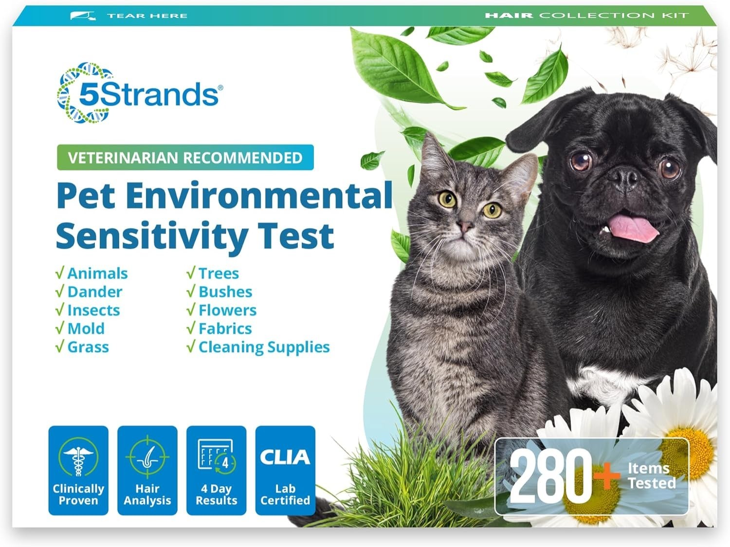 At-Home Pet Sensitivity  for Dogs & Cats - 282 Items Tested 