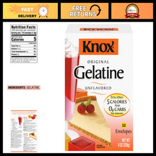 Unflavored Gelatin Powder - 32 Packets, Perfect for Baking Cooking, Gluten-Fre