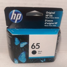 Brand New HP 65 Black Ink Cartridge Genuine OEM N9K02AN Sealed Exp 11/2022