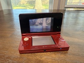 Nintendo 3DS Red Handheld Console CTR-001 (USA) w/ OEM Charger Tested Working