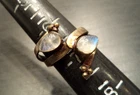 STUNNING VINTAGE ESTATE STERLING SILVER & MOONSTONE SZ 7 RING! G34194