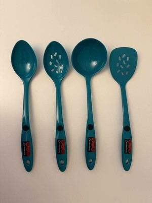 COCINAWARE - 4-Piece Green Melamine Cooking Utensils Set - NEW