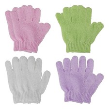8 Pcs Exfoliating Bath Gloves, Deep Scrubbing Dead Skin Shower Gloves