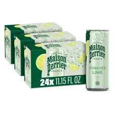 Maison Perrier Forever Lime Flavored Sparkling Water, 11.15 Fl Oz Cans, 8 Count,